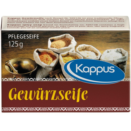 Kappus Spicy - Korenie toaletné mydlo s vysokým podielom čistých rastlinných olejov 125 g