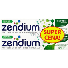 Zendium BioFresh zubná pasta s fluórom prináša až 12 hodín svěžejšího dychu, bojuje proti zápachu z úst 2 x 75 ml, doupack