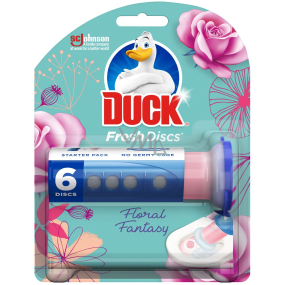 Duck Fresh Discs Floral Fantasy WC gél pre hygienickú čistotu a sviežosť Vašej toalety 36 ml
