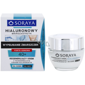 Soraya Hyaluronic Micro-Injection 40+ regeneračný krém s transdermálnej kyselinou hyalurónovou na deň / noc 50 ml
