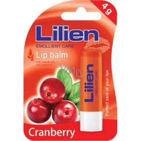 Lilien Cranberry balzam na pery 4 g