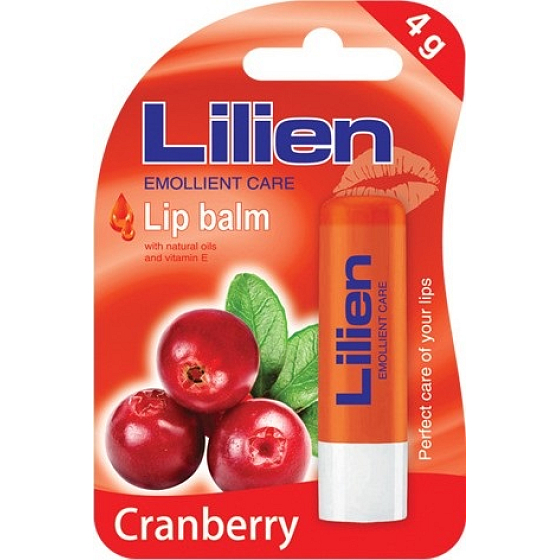Lilien Cranberry balzam na pery 4 g