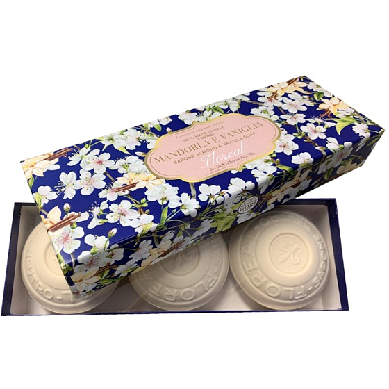 Antico Saponificio Gori Floreal Mandorla e Vaniglia ručne vyrobené talianske mydlo 3 x 150 g