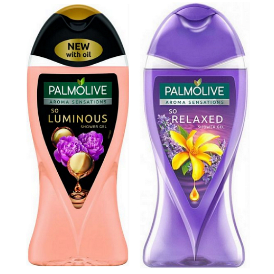 Palmolive Aroma Sensations So Luminous sprchový gél 250 ml + Aroma Sensations So Relaxed sprchový gél 250 ml, 18 ks kartón