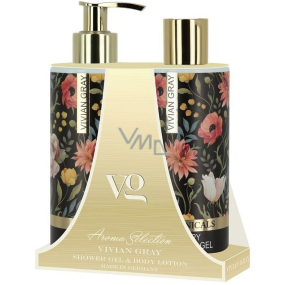 Vivian Gray Botanicals luxusné telové mlieko 250 ml + luxusný sprchový gél 250 ml, kozmetická sada pre ženy