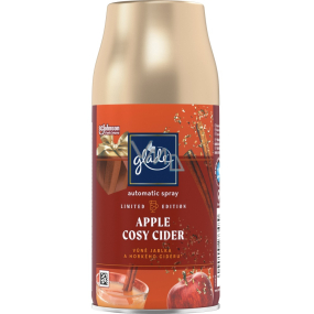 Glade Apple Cosy Cider automatický osviežovač vzduchu s vôňou jabĺk a horúceho jablčného vína náhradná kazeta v spreji 269 ml
