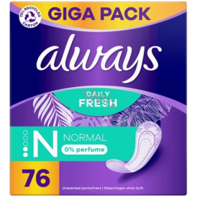 Hygienické vložky Always Daily Fresh Normal 76 ks