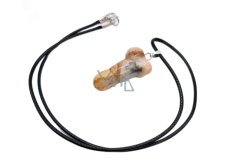 Achát Bláznivý Penis, amulet pro plodnost cca 3 cm přírodní kámen, přináší do života úspěch