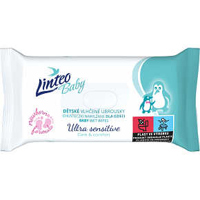 Linteo Baby vlhčené ubrousky Ultra Sensitive, 64 ks