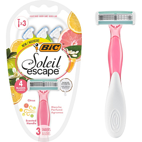 BIC SOLEIL ESCAPE CITRUS JEDNORAZOVÝ STROJK 3KS 8283 BIC SOLEIL ESCAPE CITRUS JEDNORAZOVÝ STROJK 3KS 8283