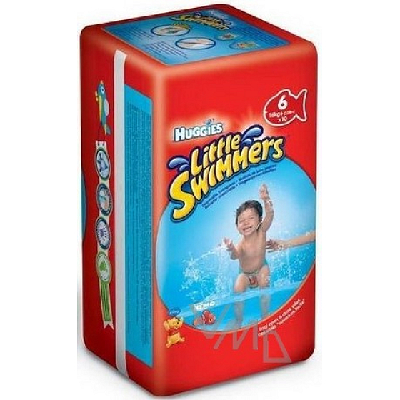 Huggies Little Swimmers 6 jednorázové plienky do vody 16 kg 10 kusov