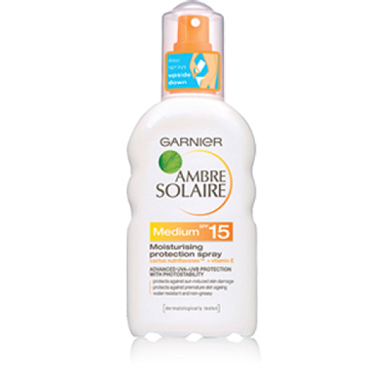 Garnier Ambre Solaire SPF15 sprej na opaľovanie Medium 200 ml