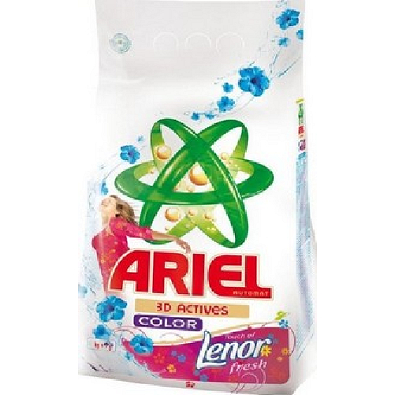 Ariel Lenor Fresh 3D Actives Color prací prášok na farebnú bielizeň 2 kg