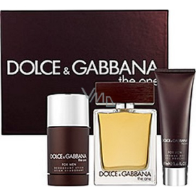 Dolce & Gabbana The One for Men toaletná voda 100 ml + sprchový gél 50 ml + stick 75 ml, darčeková sada