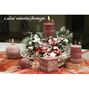 Lima Wellness Vianočné fantázie aróma sviečka kocky 65 x 65 mm 1 kus