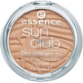 Essence Sun Club Shimmer Bronzing Powder trblietavý bronzový púder 10 Sunkissed 9 g
