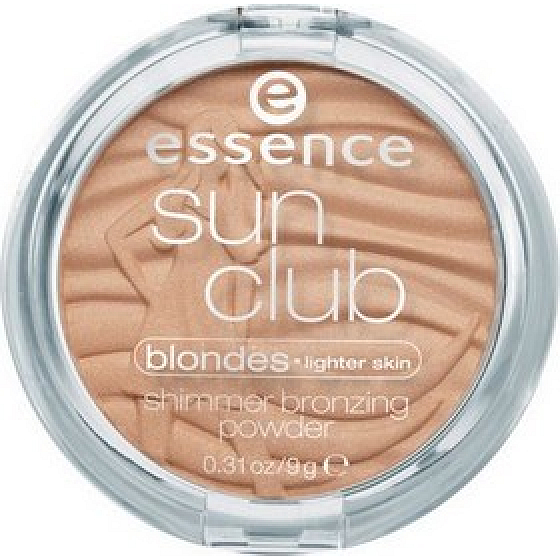Essence Sun Club Shimmer Bronzing Powder trblietavý bronzový púder 10 Sunkissed 9 g
