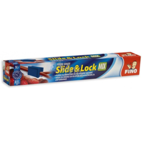 Fino Slide & Lock sáčky na zips rôzne veľkosti 9 kusov, 3 veľkosti