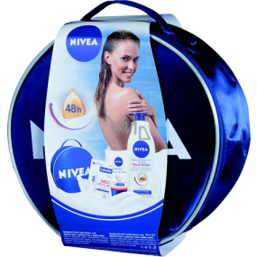 Nivea Care balzam po holení 400 ml + balzam na ruky 50 ml + balzam na pery 4,8 g, pre ženy kozmetická sada