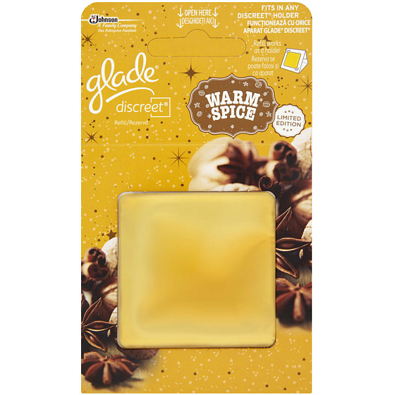 Glade Warm Spice Discreet osviežovač vzduchu náhradná náplň 8 g