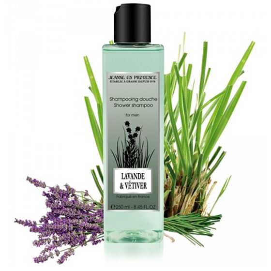 Jeanne en Provence Men Lavande & vetiverom 2v1 šampón a sprchový gél 250 ml