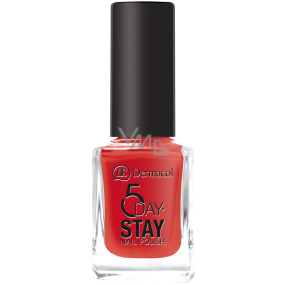 Dermacol 5 Day Stay Dlhotrvajúci lak na nechty 21 Monroe Red 11 ml