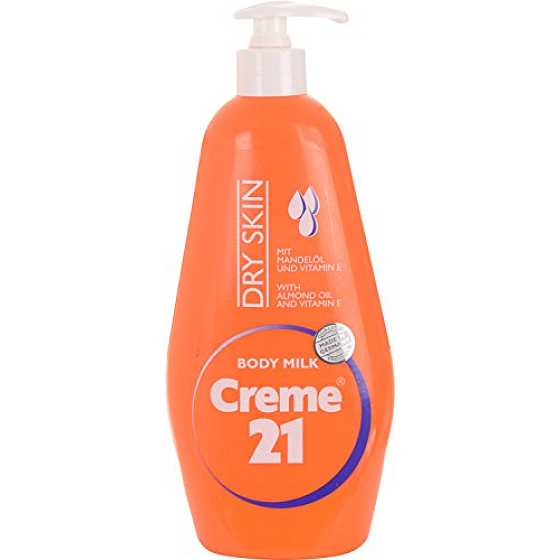 Creme 21 Mandľový olej + Vitamín E telové mlieko pre suchú pleť 600 ml