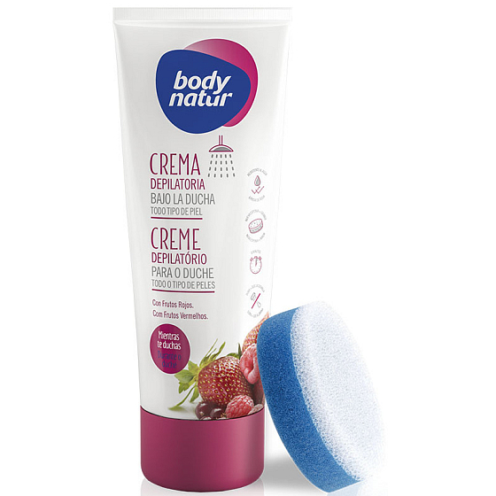 Body Natur Červené ovocie depilačný krém do sprchy 200 ml