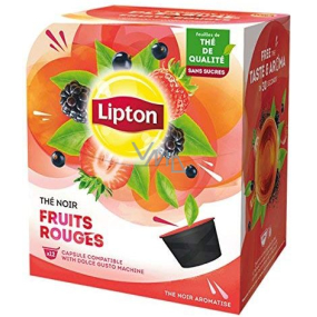 Lipton Black Tea Forest Fruits - Lesné ovocie aromatizovaný čierny čaj kapsule Dolce Gusto 12 kusov 33,6 g