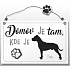 Nekupto Pets drevený nápis Doga 155 x 98 x 5 mm