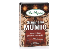 Dr. Popov Originálne Mumio s vysokým obsahom prírodných minerálov, udržuje prirodzenú imunitu, zdravé kĺby, kosti, metabolizmus 200 mg 30 tablet