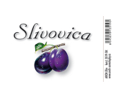 Arch Samolepka Slivovica veľká etiketa 8,5 x 5,5 cm SK 1 kus