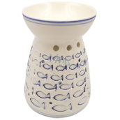 Aromalampa porcelánová s rybičkami 11 cm