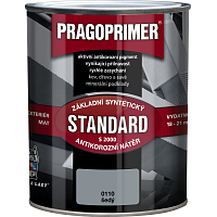 Pragoprimer Standard S2000 základná farba na kov, 0110 šedá, 600 ml