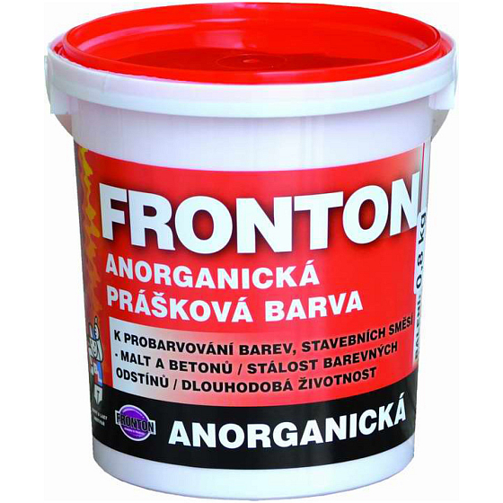 Fronton prášková farba do stavebných zmesí malty a betónu, 0610 svetlo žltá, 800 g
