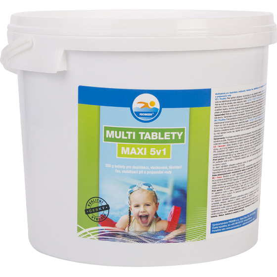 Probazen Multi tablety Maxi 5v1 multifunkčné tablety do bazénov, 5 kg