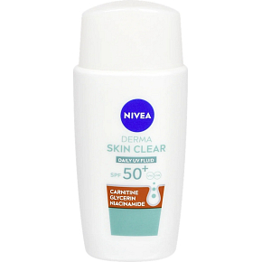 Nivea Derma Skin Clear denné krém UV Fluid OF50+, 40 ml