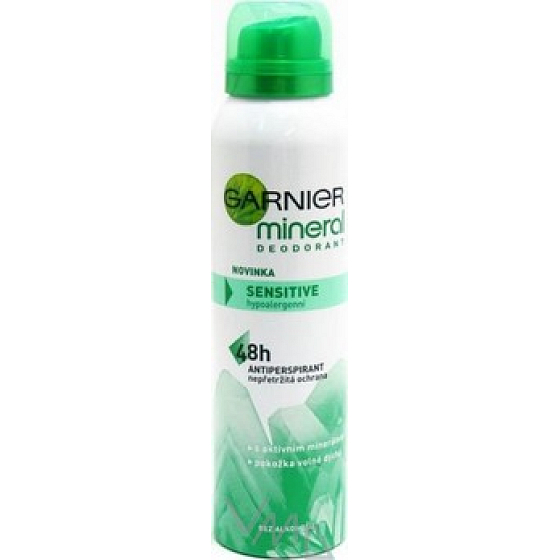 Garnier Mineral Sensitive dezodorant sprej pre ženy 150 ml