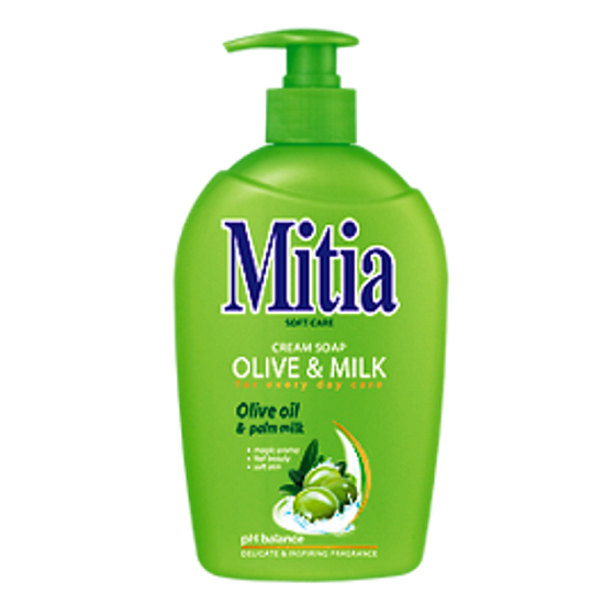 Mitia Olive & Milk tekuté mydlo dávkovač 500 ml