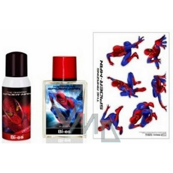 Marvel Spiderman toaletná voda 50 ml + deo sprej 100 ml + samolepky, kozmetická sada