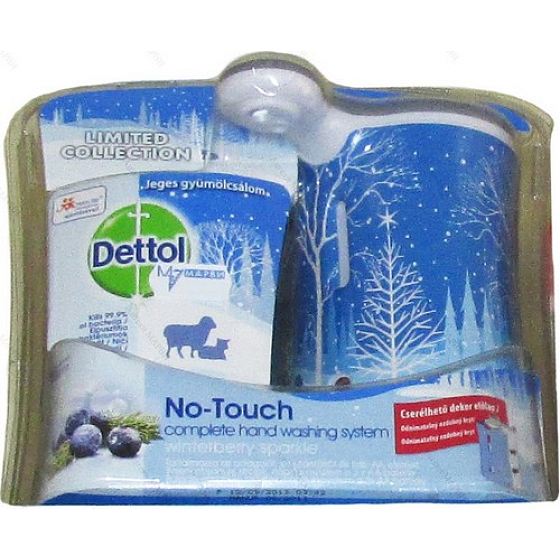 Dettol Winterberry Sparkle bezdotykový dávkovač mydla a antibakteriálne náplň s mydlom 250 ml