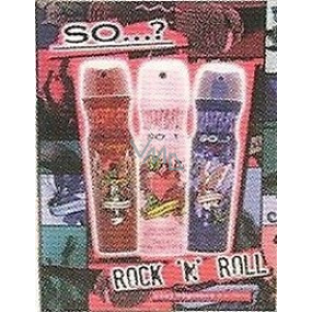 SO ...? Rock n Roll dezodorant sprej pre dievčatá 3 x 75 ml, kozmetická sada