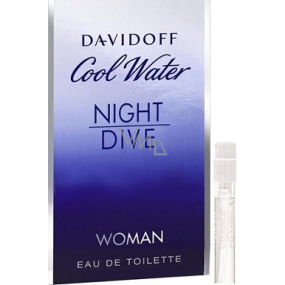 Davidoff Cool Water Night Dive Woman toaletná voda 1,2 ml s rozprašovačom, flakón