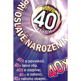 Nekupto Prianie k narodeninám Klub 40 ročných