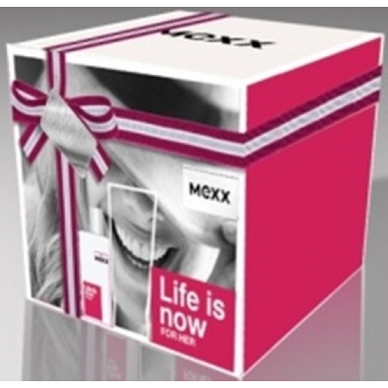 Mexx Life Is Now for Her toaletná voda 30 ml + 2 x telové mlieko 50 ml, darčeková sada