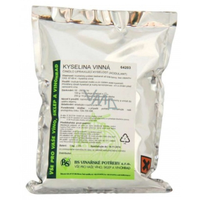 Kyselina vínna potravinová činidlo upravujúce kyslosť acidulant 1 kg
