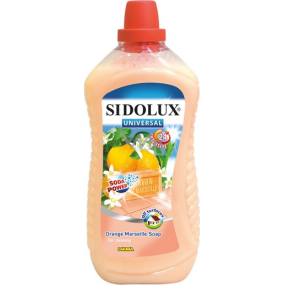 Sidolux Universal Pomarančové Marseillské mydlo umývací prostriedok na všetky umývateľné povrchy a podlahy 1 l
