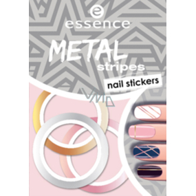 Essence Nail Art Metal Stripes nálepky na nechty 04 1 aršík