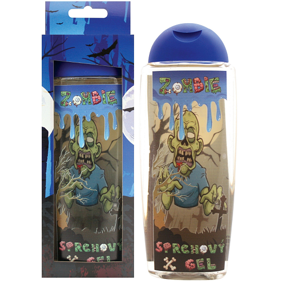 Bohemia Gifts Zombie modré viečko sprchový gél pre deti 300 ml