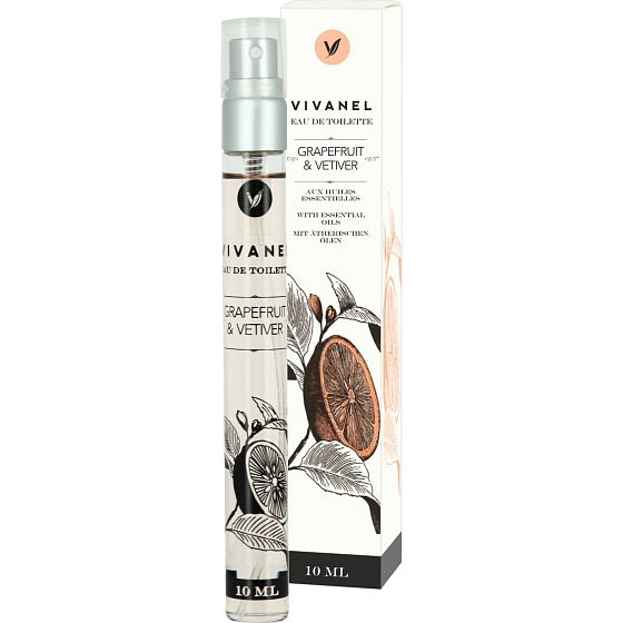 Vivian Gray Vivanel Grapefruit & Vetiver luxusná toaletná voda s esenciálnymi olejmi pre ženy 10 ml